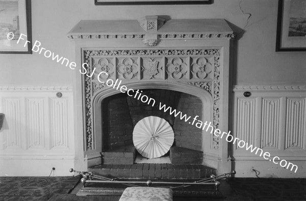 LISMORE CASTLE  DUKES STUDY FIREPLACE